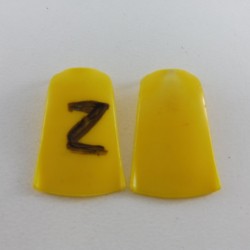 Playmobil 26535 Playmobil Set of 2 Vintage Yellow Aprons Colored and Folded