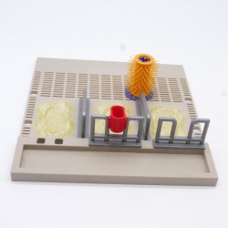 Playmobil 34336 Large Enclosure with Gray Barriers and Pet Brush 5119