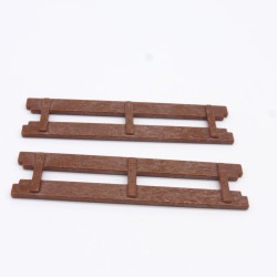 Playmobil 34342 Set of 2 Small Brown Barriers 4207