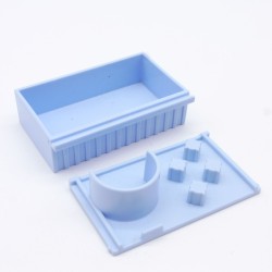 Playmobil 34350 Set of 2 Large Blue Bins Camping Car 4859