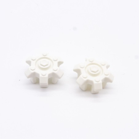 Playmobil 34421 Set of 2 White Wheel Covers 4228 4820 4821 5362 5363 9052