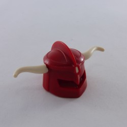 Playmobil 5017 Playmobil Casque Barbare Rouge Cornes Blanches