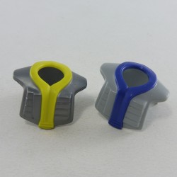 Playmobil 26465 Playmobil Set of 2 Blue and Yellow Gray Breastplates