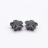 Playmobil Set of 2 Wheel Covers Dark Gray 4260 5283 70049 9125