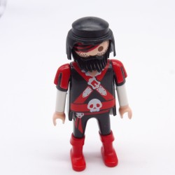 Playmobil 1575 Black and Red Pirate Skull Red Boots