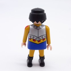 Playmobil Man Conquistador Yellow Blue and Red