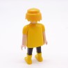 Playmobil Homme Jaune et Noir Bottes Jaunes