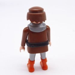 Playmobil Brown and Silver Knight Black Belt Orange Boots