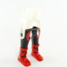 Playmobil 15026 Playmobil Pair of Black Legs Deco Silver Red Boots Vikings
