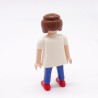 Playmobil Woman Modern White Red and Blue
