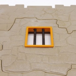 Playmobil Mur Double en Pierre avec Trou Maison Shériff 3786 Traces de Peinture