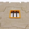 Playmobil Double Stone Wall with Hole Sheriff House 3786 Traces of Paint