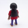 Playmobil Red and Purple African Man with Black Vest