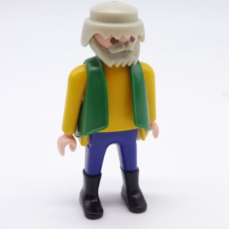 Playmobil 34503 Homme Bleu et Jaune Gilet Vert