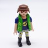 Playmobil 34504 Homme Bleu et Gris Gilet Vert