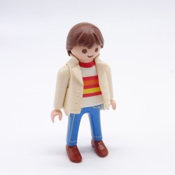 Playmobil 34506 Mens Blue and White White Vest