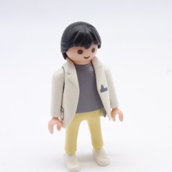 Playmobil 34519 Male Doctor Yellow and Gray White Vest