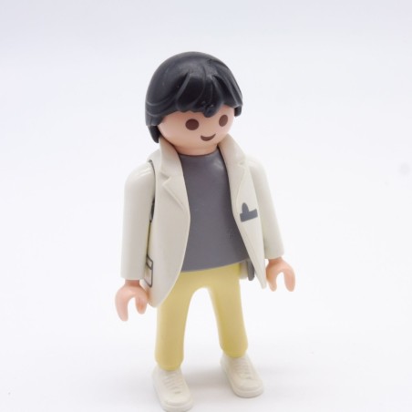 Playmobil 34519 Male Doctor Yellow and Gray White Vest