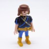 Playmobil 34535 Homme Chevalier Bleu et Noir Bottes Jaunes Ceinture Dorée