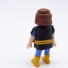 Playmobil Homme Chevalier Bleu et Noir Bottes Jaunes Ceinture Dorée