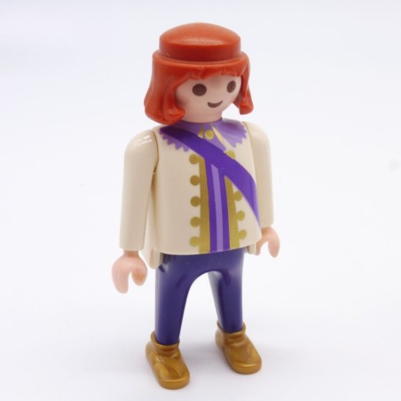 Playmobil 34538 Roi Gros Ventre Blanc Violet et Doré