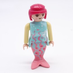 Playmobil 34555 Femme Sirène Bleu Jaune Rose