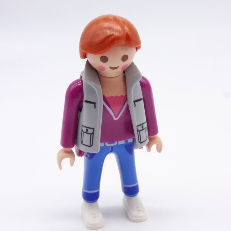 Playmobil 34561 Women's Purple and Blue Gray Vest