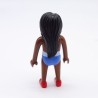 Playmobil African Woman Blue Underwear Slim Body