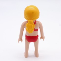 Playmobil Femme Sous Vêtements Rouges Corps Fins