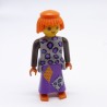 Playmobil 34580 Femme Sorcière Robe Grise Violette et Marron