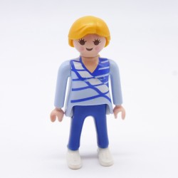 Playmobil 34590 Blue and White Woman a bit worn