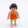 Playmobil 34602 Child Girl Orange and Green Barefoot 4859