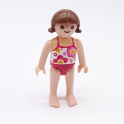 Playmobil 34610 Child Girl Swimsuit Pink and White Flowers 4862 9272