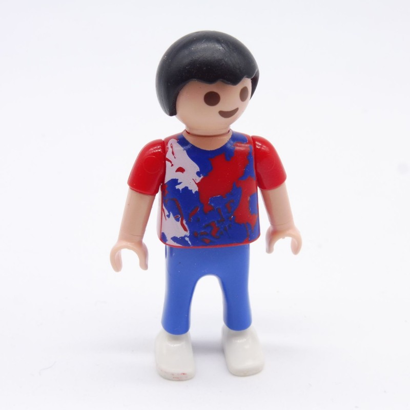 Playmobil 34614 Enfant Garçon Bleu Rouge et Blanc 4329