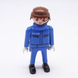 Playmobil Homme Policier Bleu Mains Blanches Micro POLICE