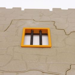 Playmobil Mur Double en Pierre avec Trou Maison Shériff 3786 Traces de Peinture