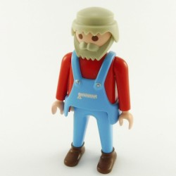 Playmobil 15329 Playmobil Man Red & Blue with Blue Dungarees 4491