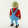 Playmobil Homme Rouge et Bleu avec Salopette Bleue 4491