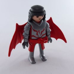 Playmobil Red Knight Man and Silver Dragon Wings