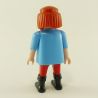 Playmobil Homme Pirate Bleu et Rouge avec Barbe Orange
