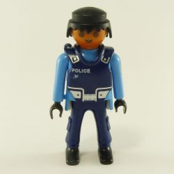 Playmobil Blue Bronze Policeman with Pareballe Vest
