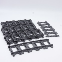 Lego 34691 Set of 8 Tracks R104 Trixbrix Plastic 1/4 Circle Compatible Lego
