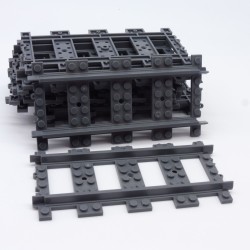 Lego 34695 Lot de 10 Rails Droits Compatible Lego