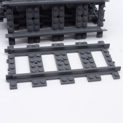 Lego Lot de 10 Rails Droits Compatible Lego
