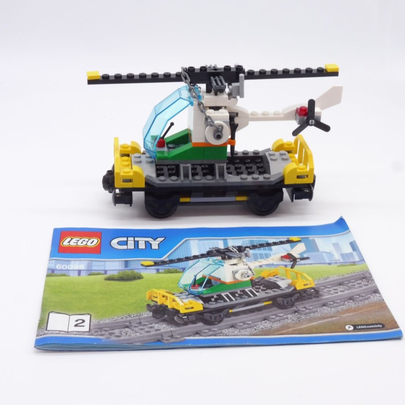 Lego 34721 Wagon Porte Hélicpotère avec Notice 60098
