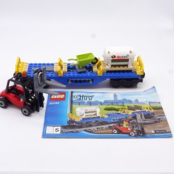 Lego 34724 Wagon avec Palettes et Chariot élévateur avec notice 60052 incomplet