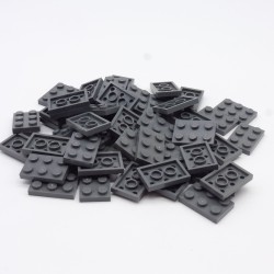 Lego 34726 Plate 2X3 3021 Dark Bluish Gray Gris Foncé Lot de 50
