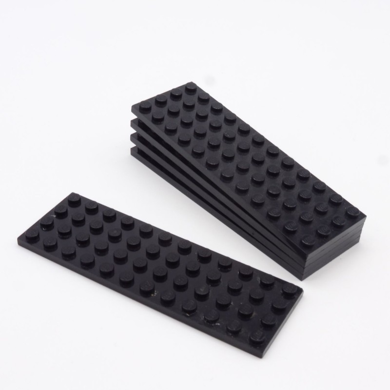 Lego 34745 Plate 4X12 3029 Black Noir Lot de 5