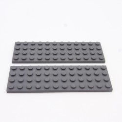 Lego 34752 Plate 4X12 3029 Dark Bluish Gray Gris Foncé Lot de 2