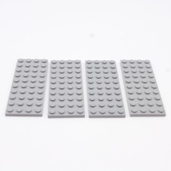 Lego 34755 Plate 4X10 3030 Light Bluish Gray Gris Clair Lot de 4